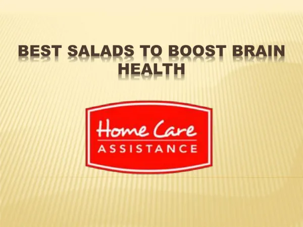 Best salads to boost brain health