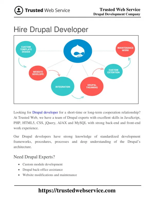Hire Drupal Developer | Drupal Development Company in India