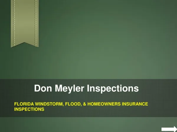 South Florida Insurance Inspection