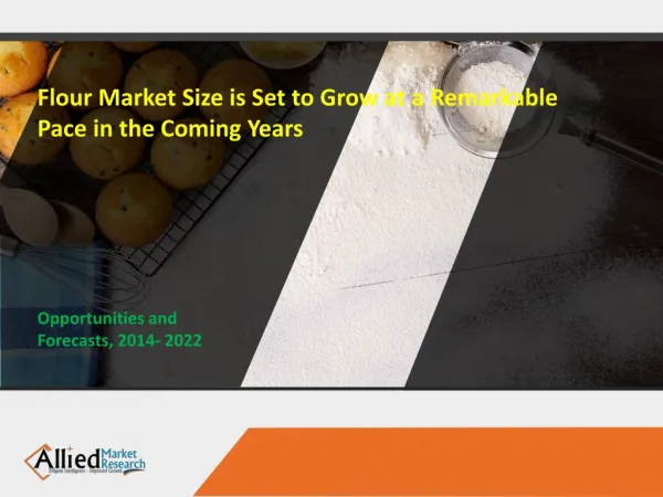 Flour Market Size is Set to Grow at a Remarkable Pace in the Coming Years