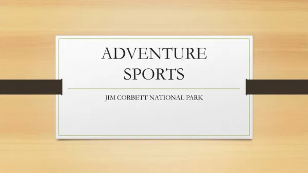 Adventure Activities-Jim Corbett-Rock Climbing-Flying Fox