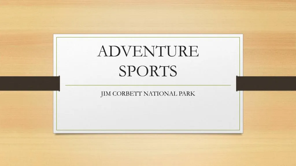 adventure sports