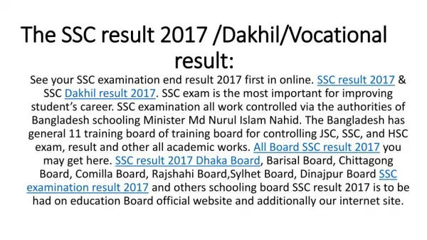 ssc result 2017 bd