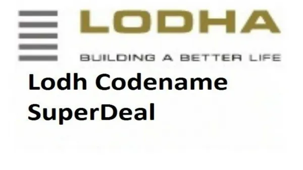 Book Online Lodha Codename superDeal in Bhiwandi Thane