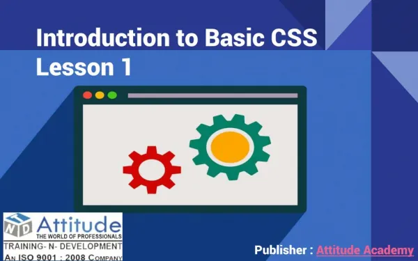 Introduction to Basic CSS - Lesson 1