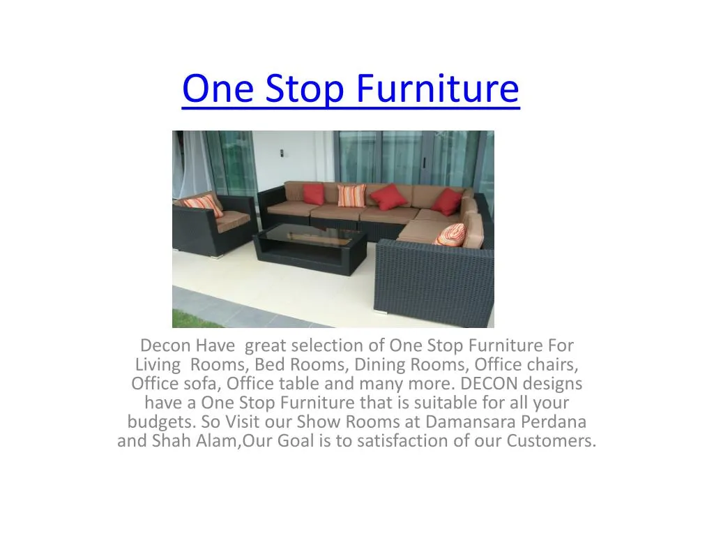 one stop furniture