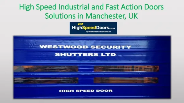 Looking for a Quality High Speed Door Supplier?