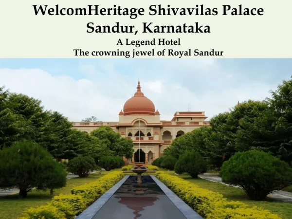 WelcomHeritage Shivavilas Palace