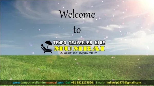 Hire 9 Seater Tempo Traveller in Mumbai|Book Online.
