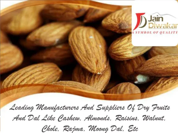 Almonds Manufacturers