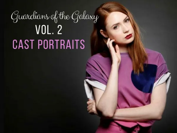 Guardians of the Galaxy Vol. 2 cast portraits