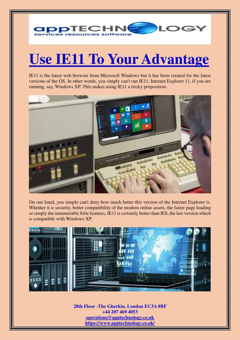 use ie11 to your advantage ie11 is the latest