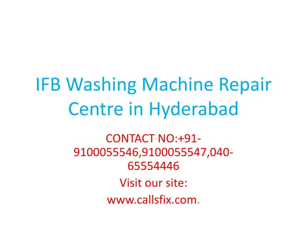 ifb washing machine repair centre in hyderabad