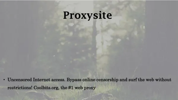 proxysite -coolbits.org