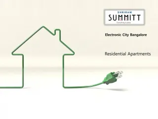 Best Properties for Shriram Summitt in Bangalore - slide 1