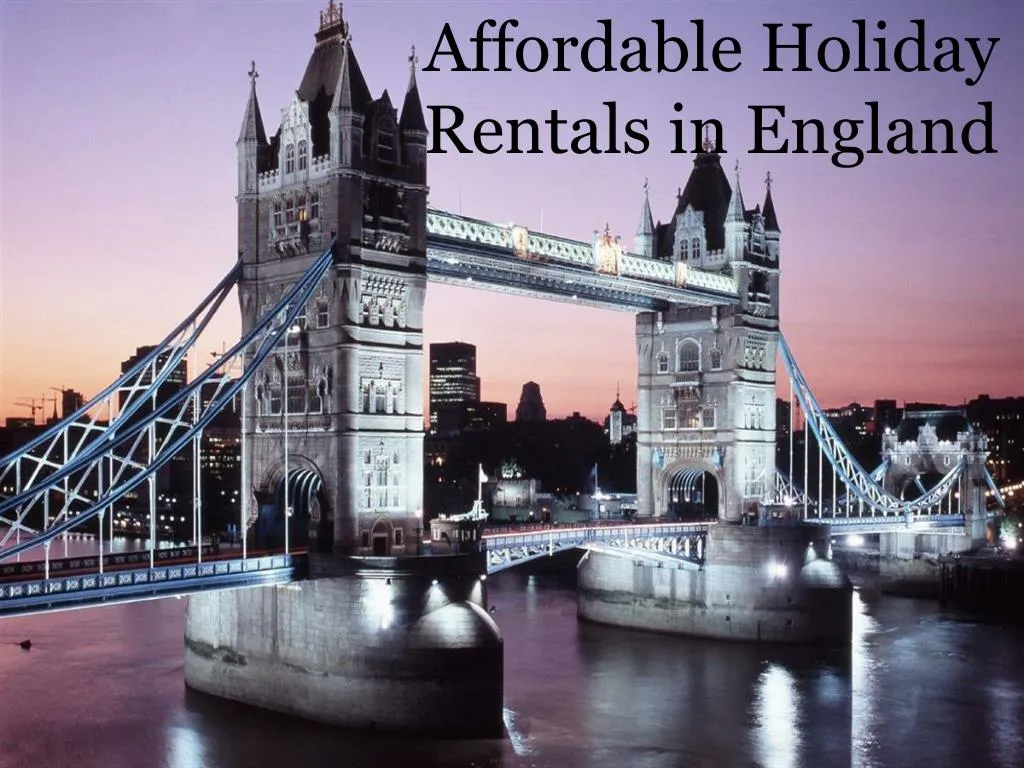 affordable holiday rentals in england