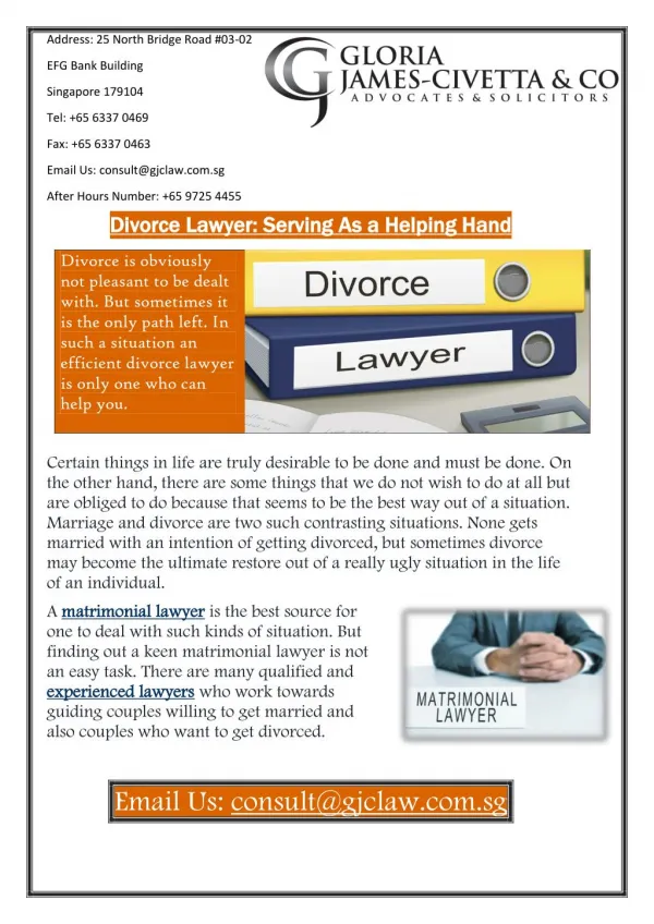 Divorce Lawyer: Serving As a Helping Hand
