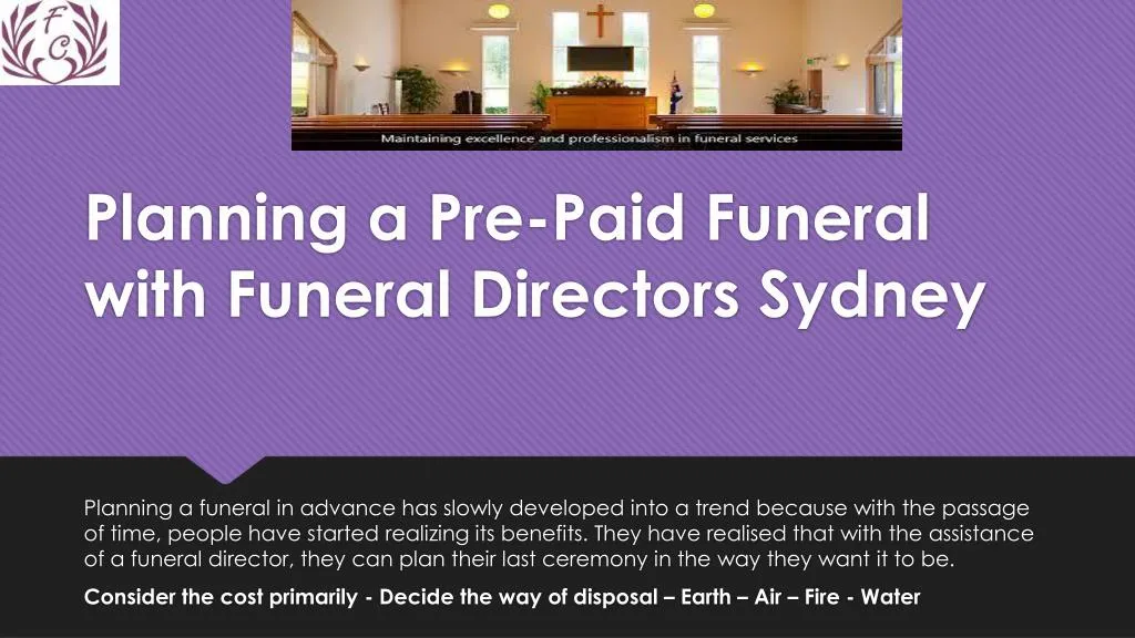 planning a pre paid funeral with funeral directors sydney