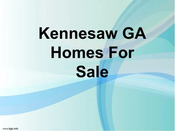 Kannesaw GA House For Sale