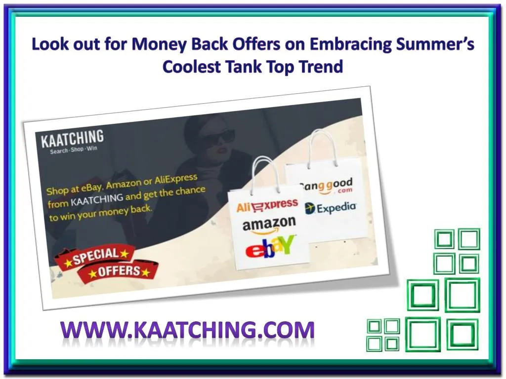 look out for money back offers on embracing