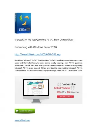 70-741 Microsoft Exam Dumps - slide 1