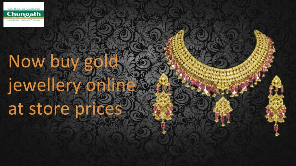 now buy gold jewellery online at store prices