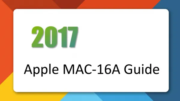 Killtest Apple MAC-16A Real Exam Questions
