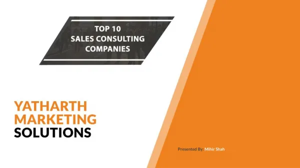 10 Sales Consulting Companies Sales Consulting Services Company