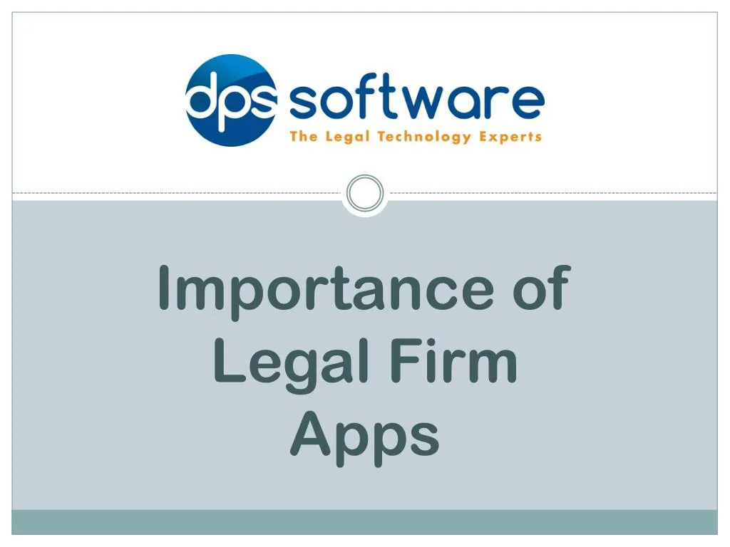 importance of legal firm apps