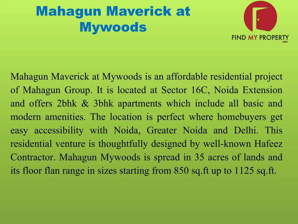 mahagun maverick at mywoods