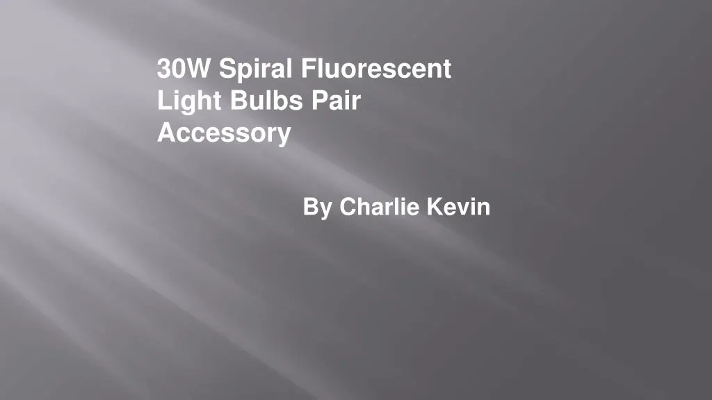 30w spiral fluorescent light bulbs pair accessory