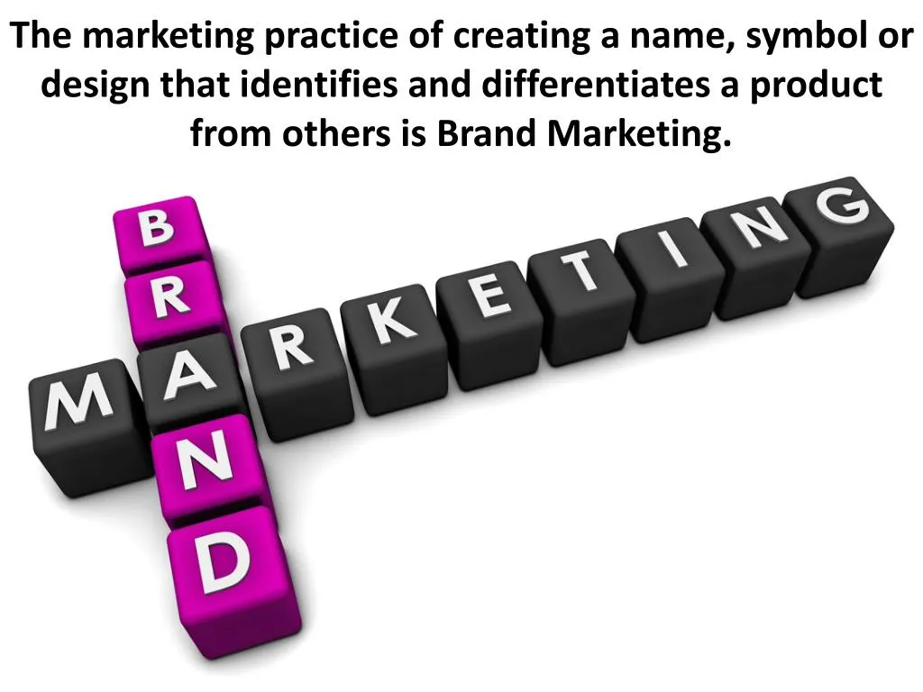 the marketing practice of creating a name symbol
