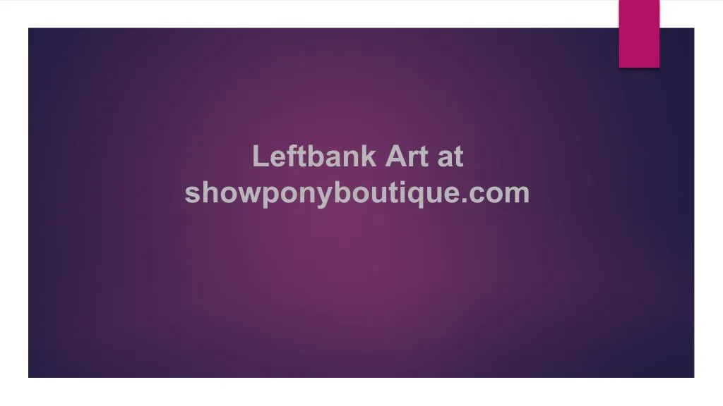 leftbank art at showponyboutique com