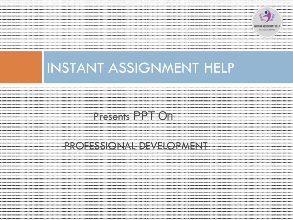 Sample PPT on Professional Development