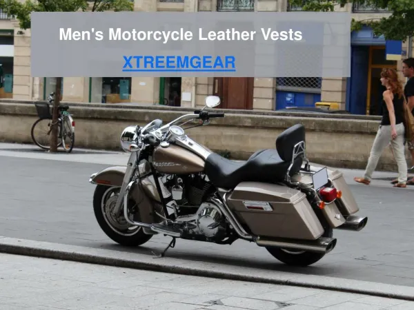 Men's Motorcycle Leather Vests