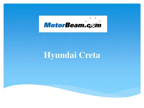 Checkout Hyundai Creta Specification