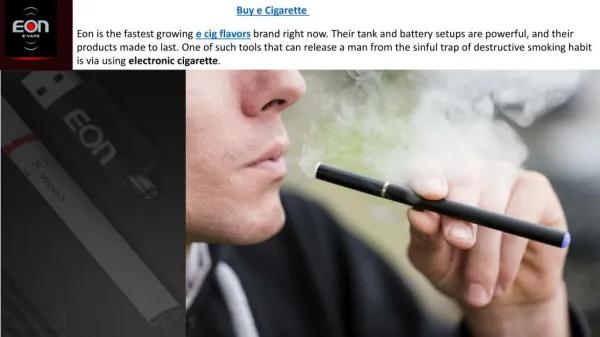 Reliable Electronic Cigarettes
