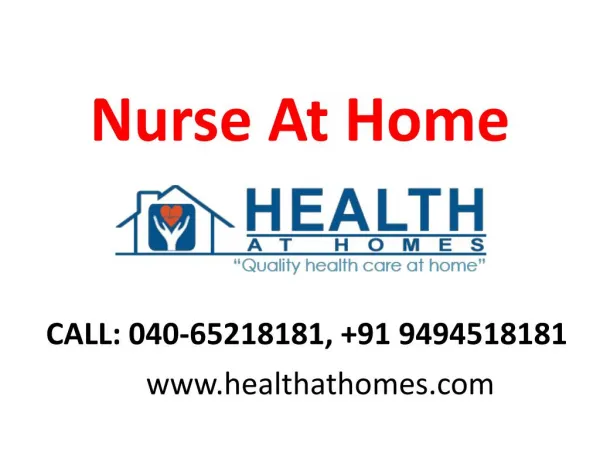 Nurse Home Services in Jubilee Hills Banjarahills Hyderabad