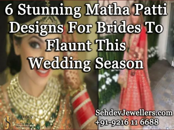 6 stunning matha patti designs for brides to flaunt this wedding season