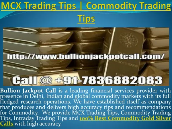 100% best commodity gold silver calls | MCX Gold Silver Calls