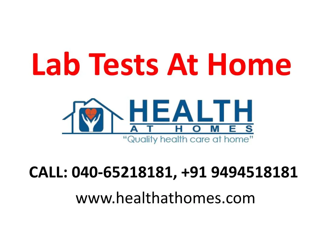 lab tests at home