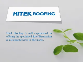 HiTek Roofing – Professional Roof Repairs in Manly - slide 1