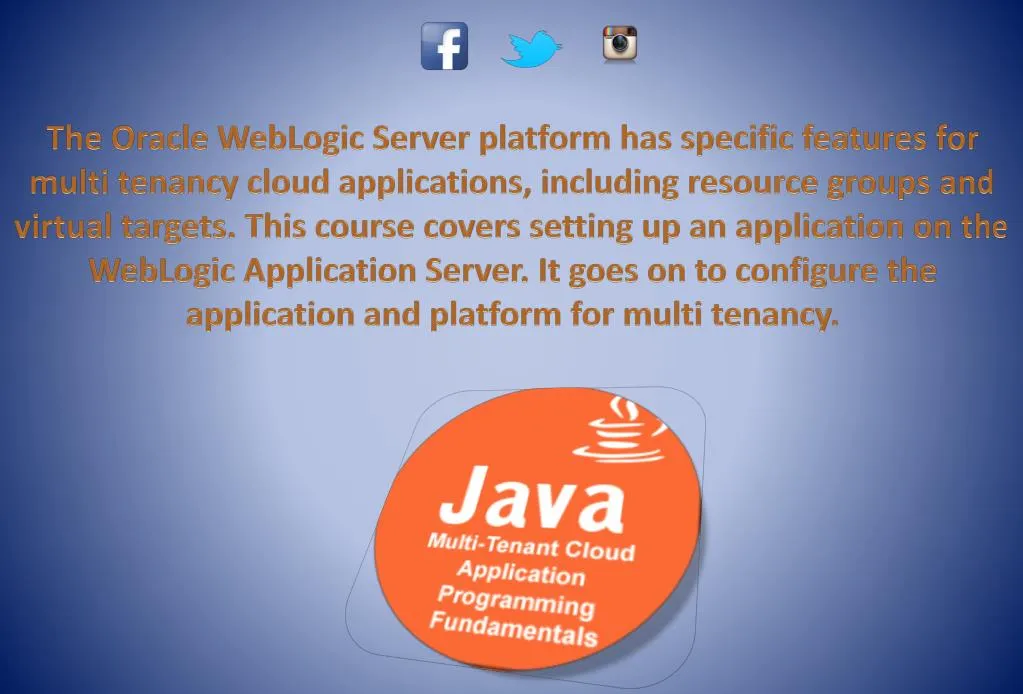 the oracle weblogic server platform has specific