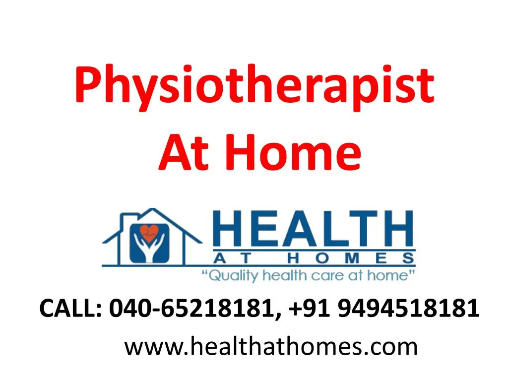 physiotherapist at home