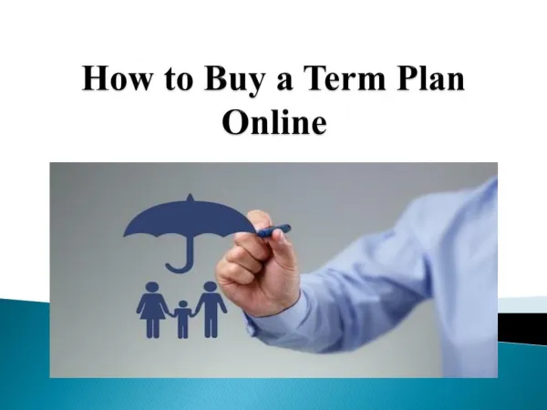 How to buy a term plan online