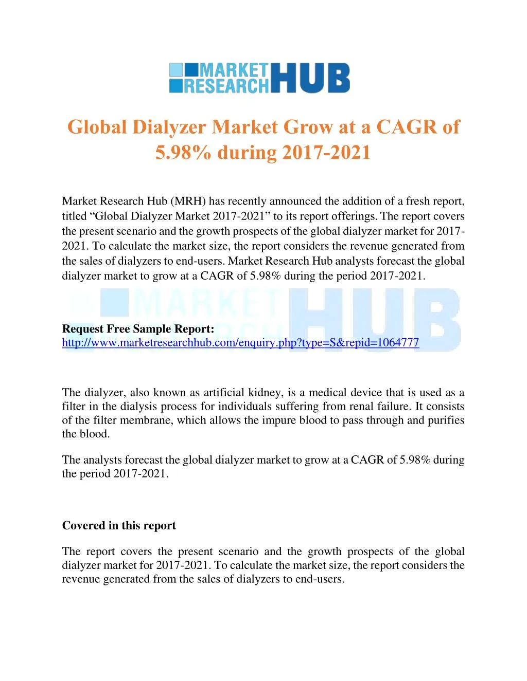 global dialyzer market grow at a cagr