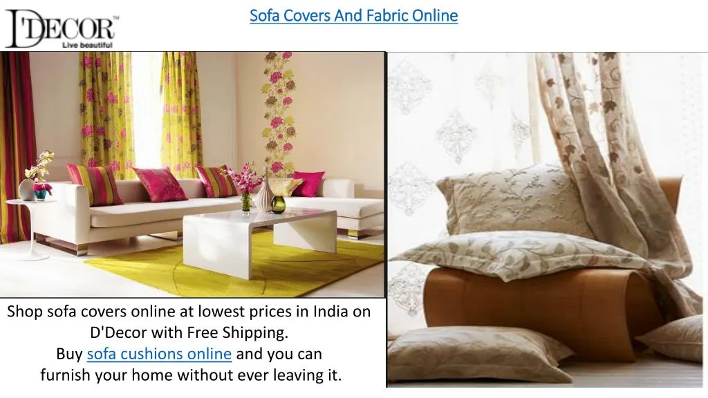 sofa covers and fabric online