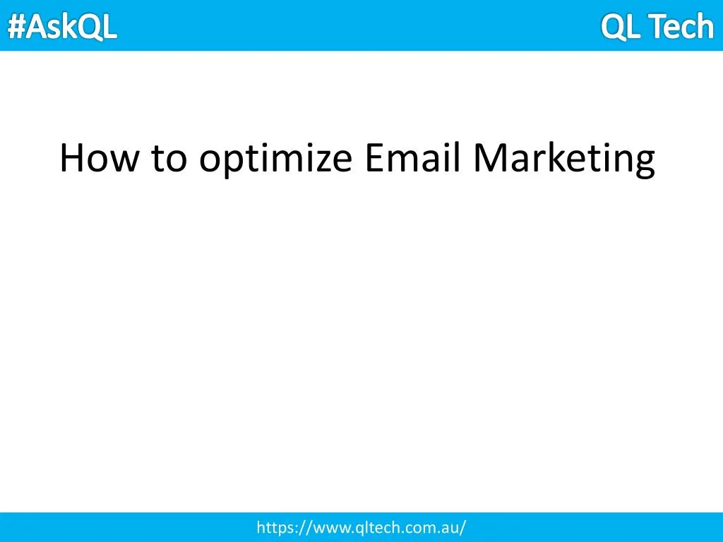 how to optimize email marketing