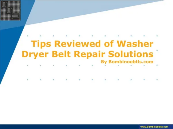 Tips Reviewed of Washer Dryer Belt Repair Solutions