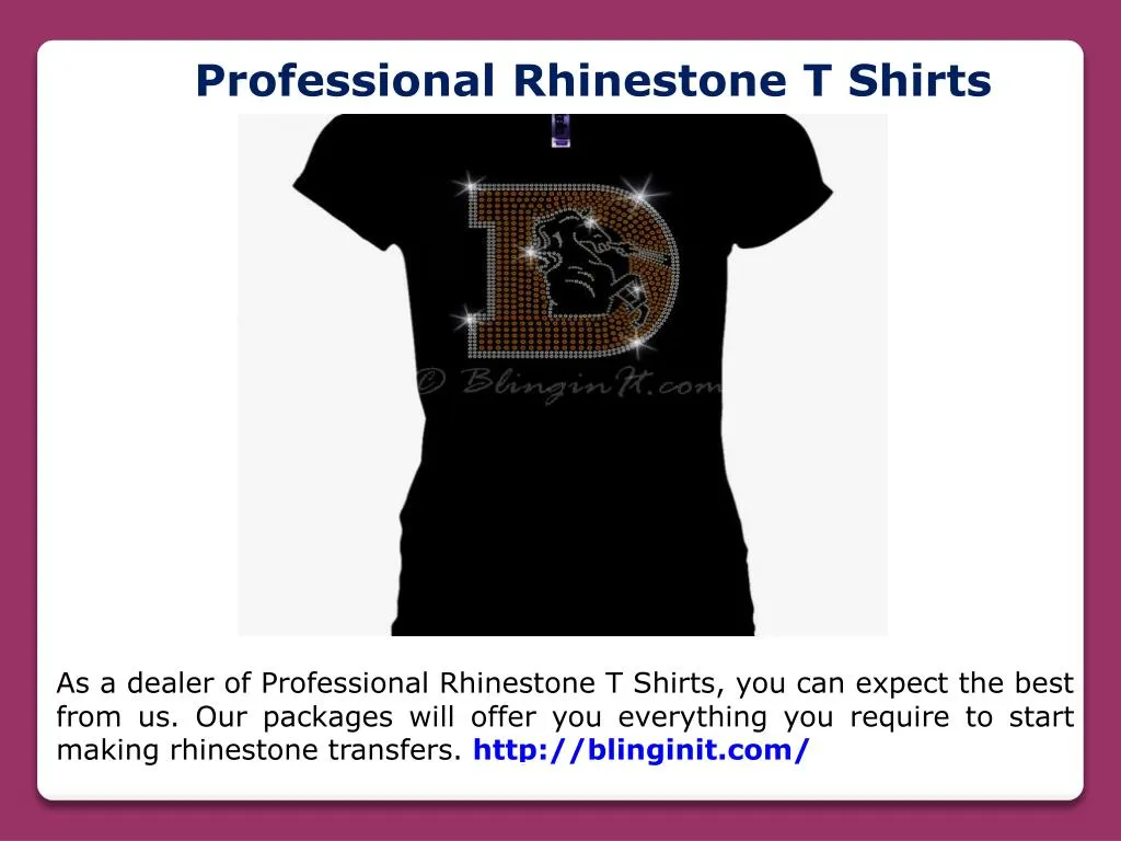 professional rhinestone t shirts